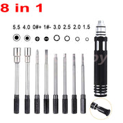Multifunctional 8-in-1 Screwdriver Hex Screwdriver