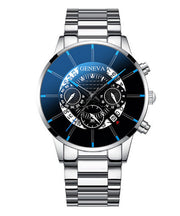 Calendar Steel Belt Large Dial Quartz Watch Men