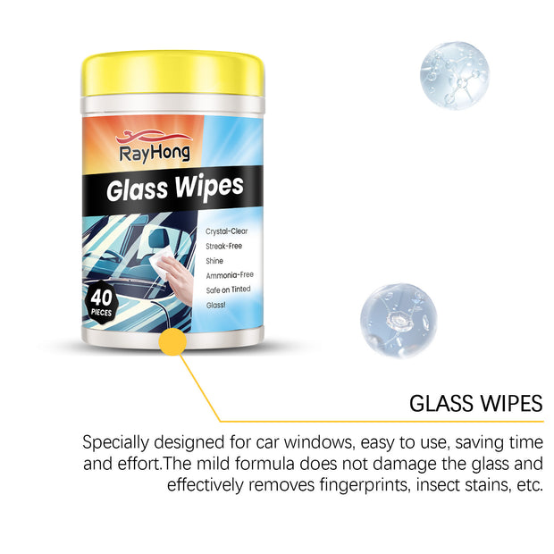 Car Glass Cleaning Wipes Rearview Mirror Anti-fog