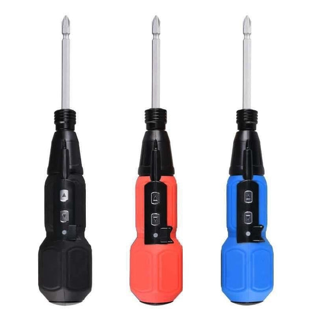 Alloy steel straight handle electric screwdriver, durable and ergonomic tool for efficient screwing and repairs.
