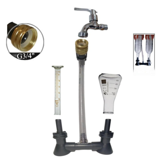 Narrow-mouthed bottle cleaning device and machine for thorough and efficient bottle washing.
