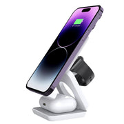 Folding Three-in-one Wireless Charger Portable Magnetic Suction